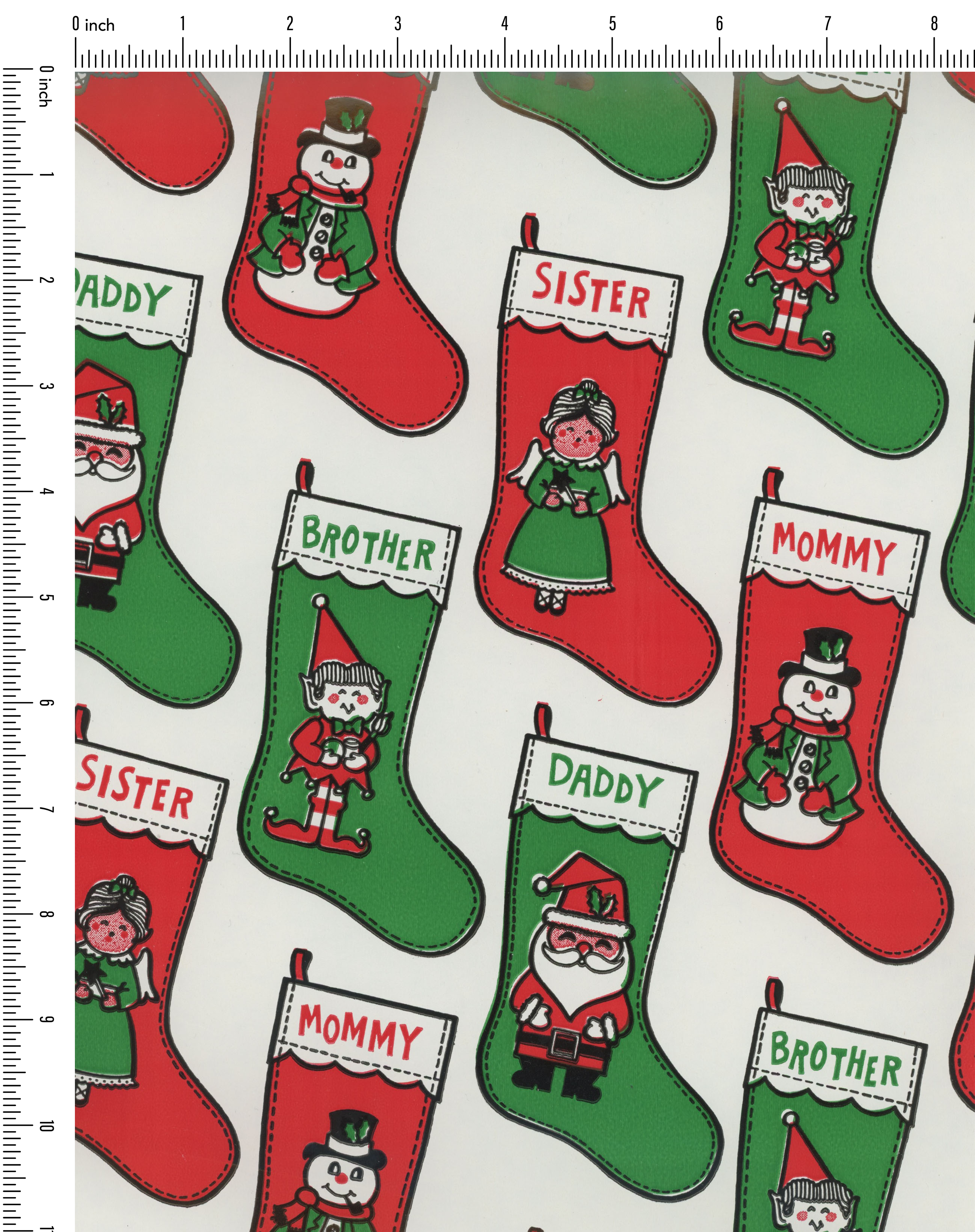 Christmas Stockings Vintage Paper